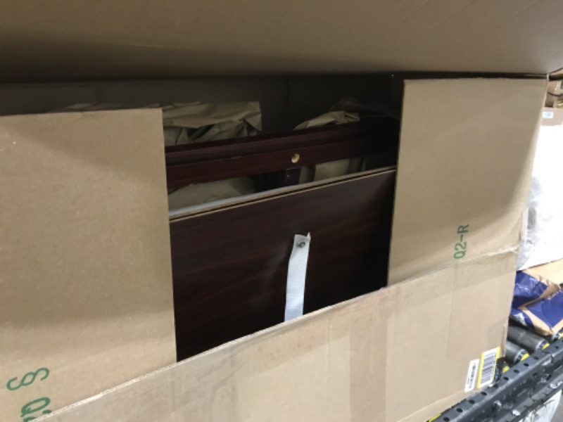 Photo 1 of Dream On Me Emily Changing Table, Compact and Lightweight, Solid New Zealand Pinewood, Elevated Safety Rails, Two Storage Shelves, Includes Water-Resistant 1" Changing Pad — Espresso