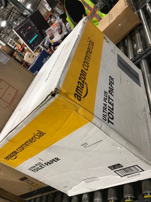 Photo 1 of AmazonCommercial 2-Ply Ultra Plus Toilet Paper/Bath Tissue, Septic Safe, FSC Certified, Unscented, 400 Sheets per Roll, 80 Individually Wrapped Rolls