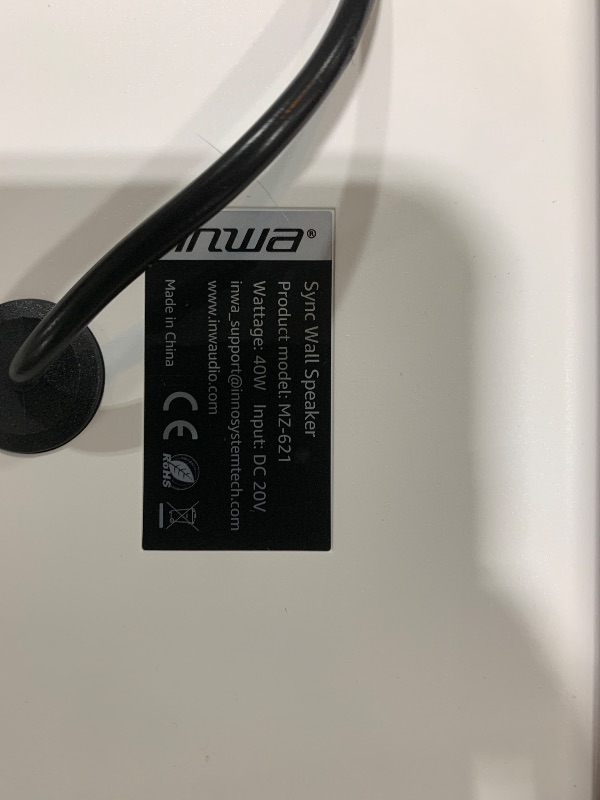 Photo 1 of Inwa Outdoor Bluetooth Speakers, IPX5 Waterproof 400W Wall Mount Speaker, Powerful Indoor/Outdoor Sound System, Wireless Sync Up to 100 Speakers, Suitable for Patio/Porch/Gazebo/Garage(MZ-621, Pair)