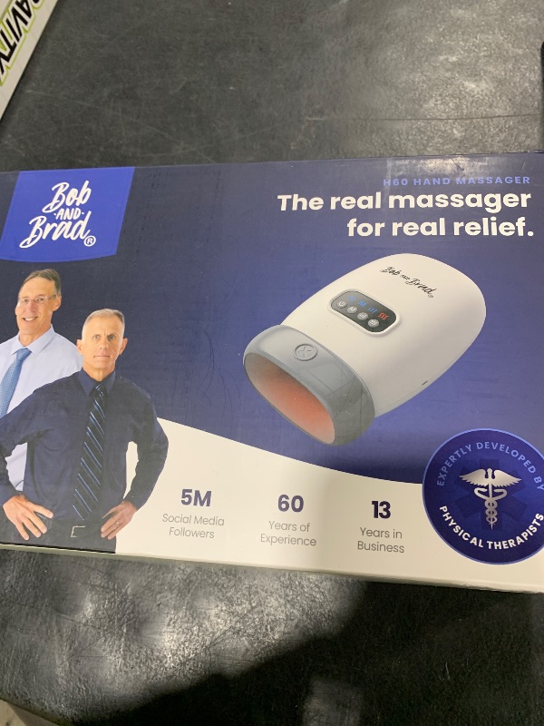 Photo 1 of BOB AND BRAD Hand Massager with Heat and Compression, FSA-HSA Eligible, H60 Cordless Hand Massager for Arthritis and Carpal Tunnel, Pain Relief Heated Wrist Finger Massage, Perfect for Mom Dad
