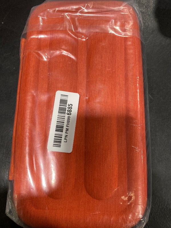 Photo 1 of Wireless Microphone Case Compatible with JBL PartyBox Wireless Mic - 2X Digital Wireless Microphones,Protable Mic Travel Bag Storage Box for Receivers,Adapters,AA Batteries,Charger,Orange(Box Only)