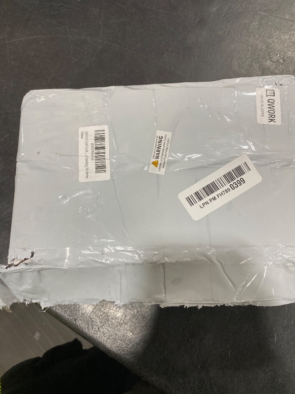 Photo 1 of QWORK Heavy Duty Puck Lock and Hasp, 2 Pack High Security Steel Hidden Shackle Keyed Different Padlocks with Keys for Trucks, Gates, Vans and Vending Machines