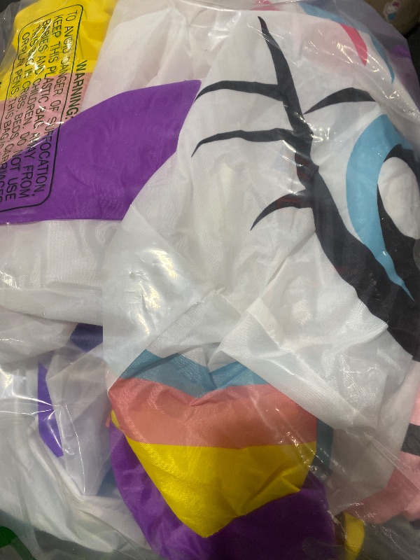 Photo 1 of Gootus Inflatable Unicorn Costume for Adult - Funny Halloween Inflatable Costumes for Men Women, Blow Up Costume for Halloween Party Cosplay