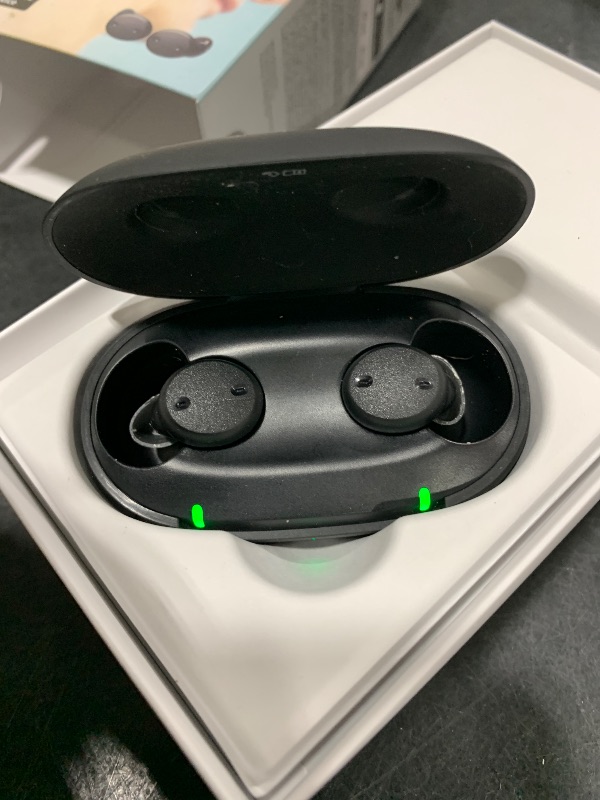 Photo 1 of Sony CRE-E10 Self-Fitting OTC Hearing Aids for Mild to Moderate Hearing Loss, Prescription-Grade Sound Quality, Comfortable Earbud Design, Bluetooth Enabled for iOS, and Rechargeable Battery, Black