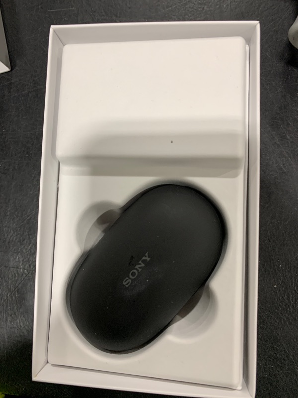 Photo 1 of Sony CRE-E10 Self-Fitting OTC Hearing Aids for Mild to Moderate Hearing Loss, Prescription-Grade Sound Quality, Comfortable Earbud Design, Bluetooth Enabled for iOS, and Rechargeable Battery, Black