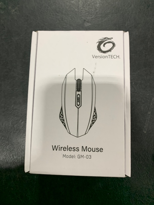 Photo 1 of VersionTECH. Wireless Gaming Mouse, Rechargeable Computer Mouse Mice with Colorful LED Lights, Silent Click, 2.4G USB Nano Receiver, 3 Level DPI for PC Gamer Laptop Desktop Chromebook Mac-Black