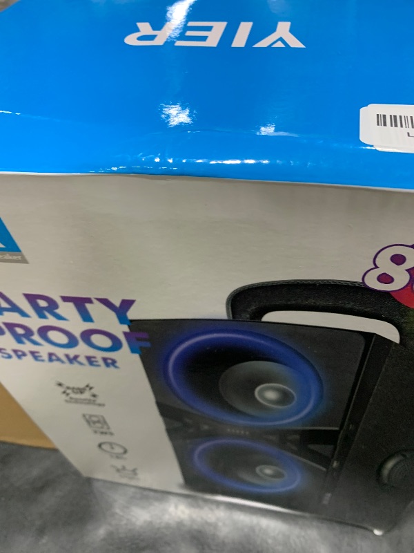 Photo 1 of YIER Party Bluetooth Speaker:80W Peak Large Stero Sound for Outdoor,Deep Bass,TWS,Loud with Lights,Portabe Wireless Big Speakers with Long Playtime,House,Projector,Movie