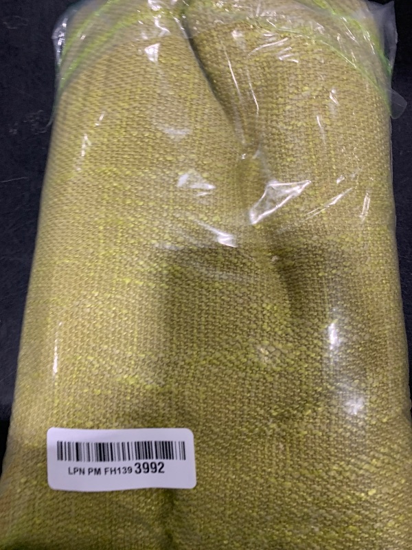 Photo 1 of Fhberni Heavy Weight Round Tablecloth, Decorative Solid Color Table Cover, Cotton Linen Table Cloth for Kitchen Dining Home Tabletop Decoration, Mustard Yellow, Round - 62"