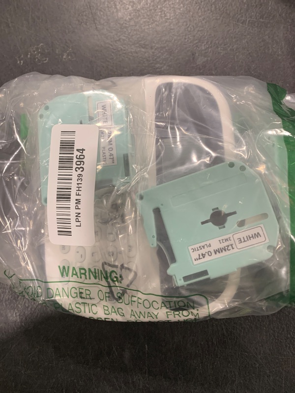 Photo 1 of Label Maker Machine with 4 Tapes, M950 Rechargeable Backlit Portable Labelmaker, Inkless 12mm Label Printer for Pantry Organizer, Waterproof Removable Freezer Food-Labels for Jars/Containers/Bottle