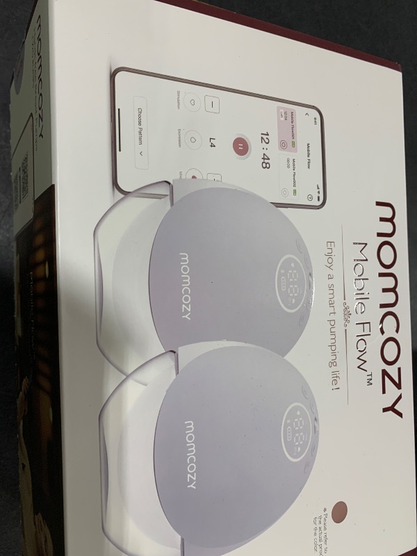 Photo 1 of ** Item is missing multiple parts---PARTAIL SET---**Momcozy Wearable Breast Pump, Hands Free Upgraded Mobile Flow | M9, App Discreet Control with Personalized Multi-Modes & 15 Levels, Wearable Breast Pump 24mm, 2 Pack Cozy Red