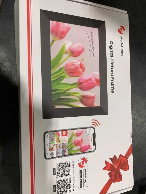 Photo 1 of BIGASUO Digital Picture Frame, 10.1" Frameo Digital Frame WiFi with 32GB Memory, 1280x800 IPS Touch Screen, Send Photos/Videos from Your Phone Anywhere, Photo Gifts for Parents and Grandparents