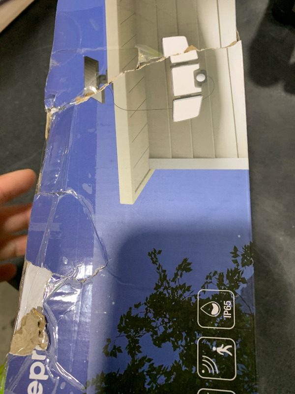 Photo 1 of Lepro Solar Security Lights Outdoor Motion Sensor, 2 in 1 Separated and Integrated Remote Control IP65 Waterproof Solar Lights with 2 Light Modes, 3 Heads Floodlight for Garden Yard Garage