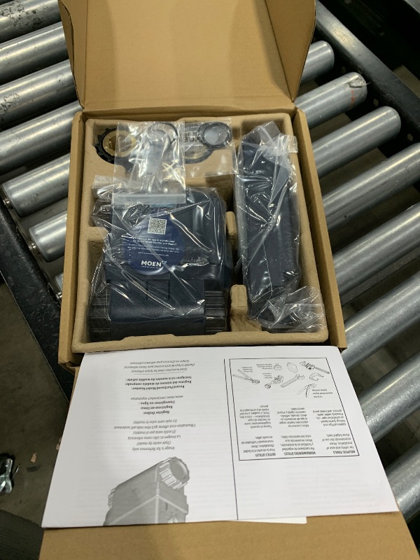 Photo 1 of Moen Flo Smart Water Monitor and Automatic Shutoff Sensor, Wi-Fi Connected Water Leak Detector for 1-Inch Diameter Pipe, 900-006