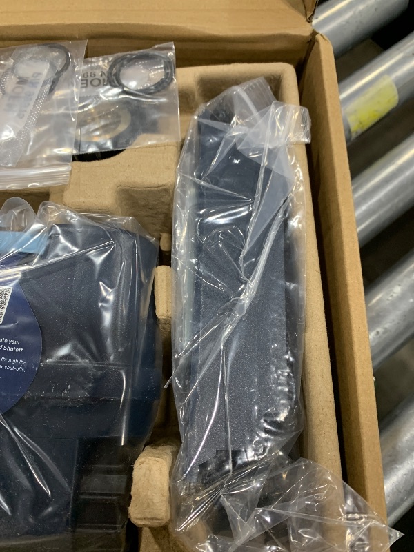 Photo 1 of Moen Flo Smart Water Monitor and Automatic Shutoff Sensor, Wi-Fi Connected Water Leak Detector for 1-Inch Diameter Pipe, 900-006