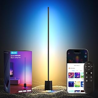 Photo 1 of Govee Floor Lamp Pro, RGBICWW LED Lamp with Bluetooth Speaker and White Noise, 2100 Lumens Standing Lamp, Works with Matter, 16 Million Colors, Music Sync, Floor Lamp for Bedroom, Living Room
