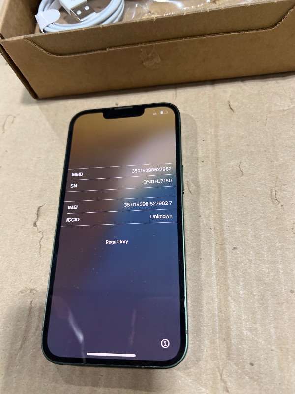 Photo 1 of Apple iPhone 13, 256GB, Green - Unlocked (Renewed)