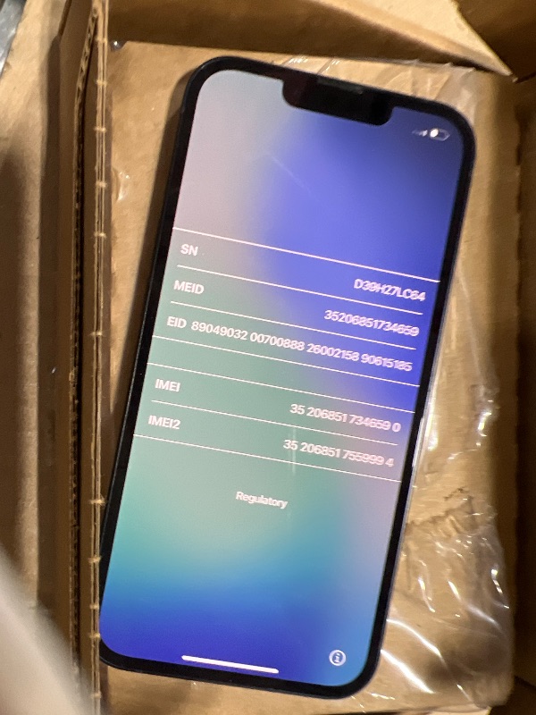 Photo 1 of Apple iPhone 13 (Renewed), 128GB, Midnight - Unlocked