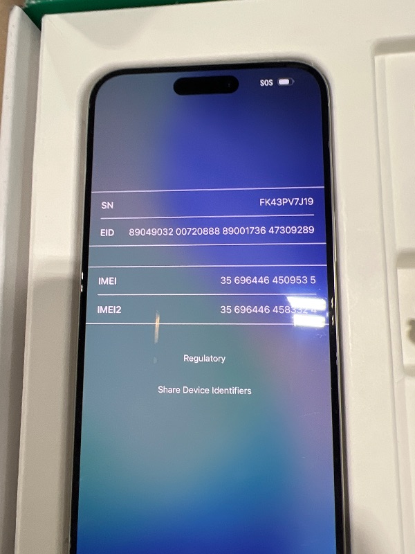 Photo 1 of Apple iPhone (Renewed Premium) 15 Pro Max, 512GB, White Titanium - Unlocked