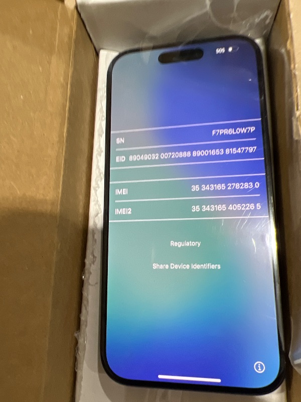 Photo 1 of Apple iPhone 15 Pro, 256GB, Blue Titanium - Unlocked (Renewed)