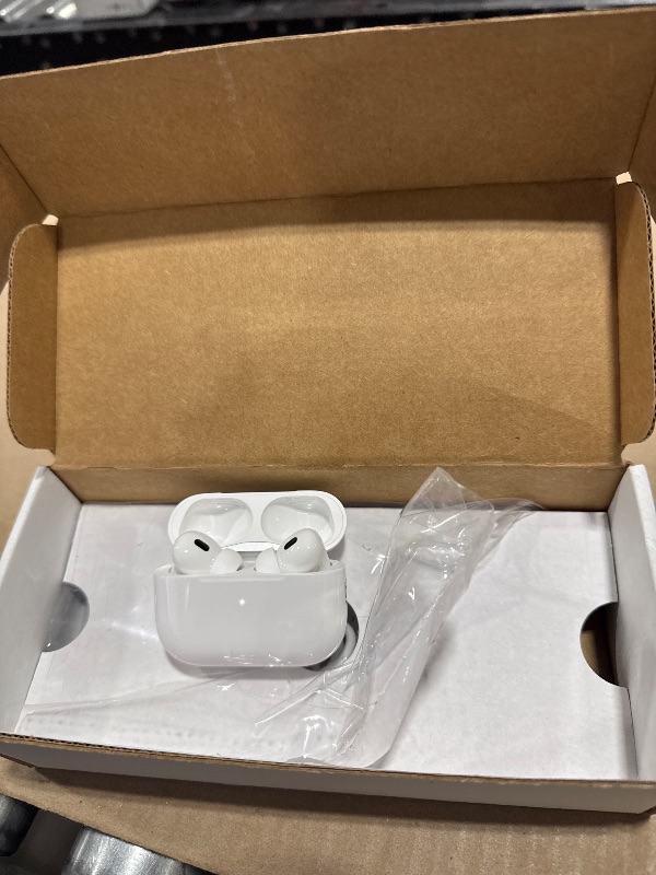 Photo 1 of Apple AirPods Pro (2nd generation) with MagSafe Charging Case (USB-C) (Renewed)
