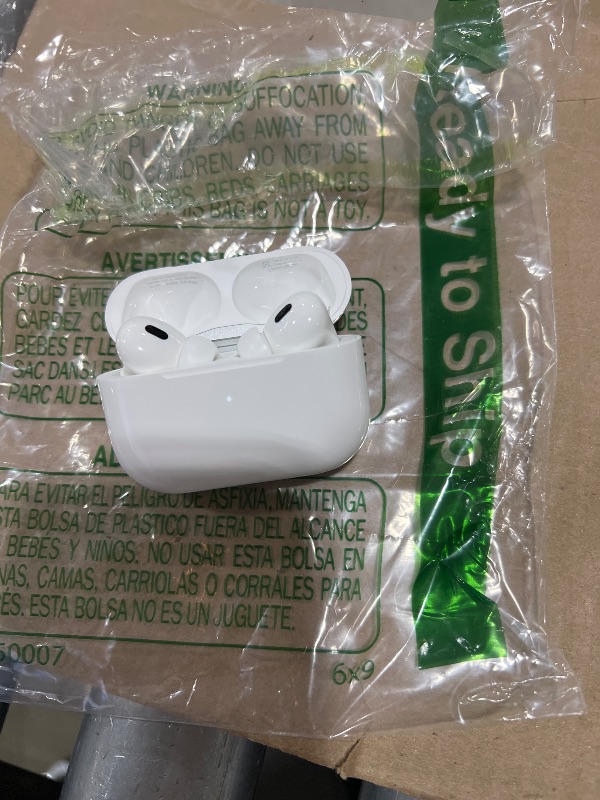 Photo 1 of Apple AirPods Pro 2 Wireless Earbuds, Active Noise Cancellation, Hearing Aid Feature, Bluetooth Headphones, Transparency, Personalized Spatial Audio, High-Fidelity Sound, H2 Chip, USB-C Charging