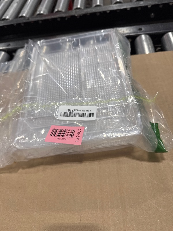 Photo 1 of Oubonun Expandable Drawer Organizer 11.1” to 19.2” Width, Shallow Cosmetic Organizer 1.3” Height, 2 Packs, Clear Plastic Storage Trays for Dressing Table,Bathroom