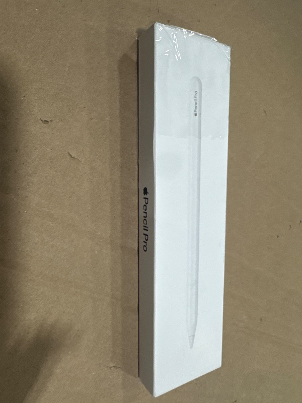 Photo 1 of Apple Pencil Pro: Latest Model - Device Compatibility Check Required - Pixel-Perfect Precision, Tilt and Pressure Sensitivity, Ideal for Note-Taking, Drawing, and Art. Charges and Pairs Magnetically