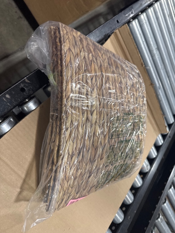 Photo 1 of CENBOSS Rattan Christmas Tree Collar, Wicker Tree Skirt & Stand Base Cover (Brown Wash, 24 inch)