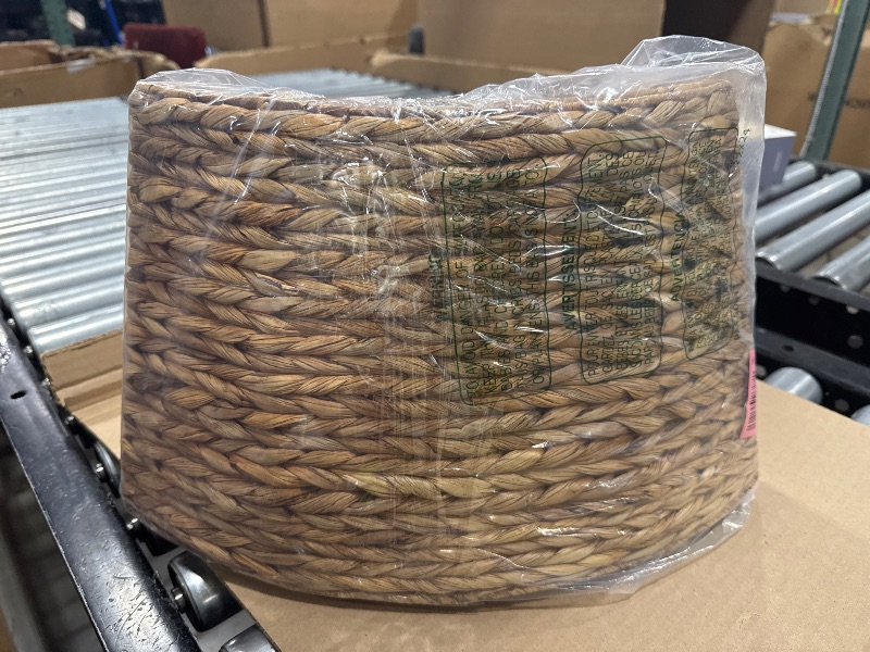 Photo 1 of CENBOSS Rattan Christmas Tree Collar, Wicker Tree Skirt & Stand Base Cover (Brown Wash, 24 inch)