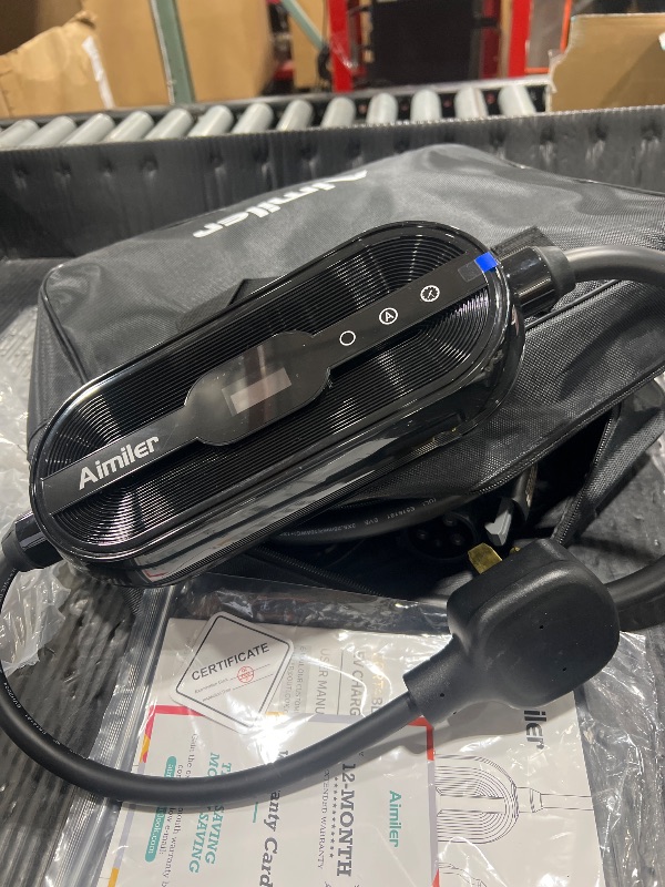 Photo 1 of AIMILER Level 2 Electric Vehicle (EV) Charger(WIFI APP/Plug-play), 32A, 25ft Cable ETL Certified, 220V-240V NEMA 14-50P Plug EVSE w/ J1772 Connector, Portable EV Car Charging Stations for Home Level 2