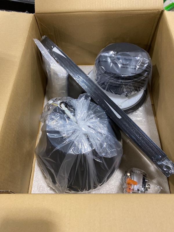 Photo 1 of AQUBT Ceiling Fans with Lights, 42 inch Ceiling Fans with Lights and Remote, Dimmable, Noiseless, Low Profile Ceiling Fan with Light for Bedroom, Indoor and Outdoor Use(Black)