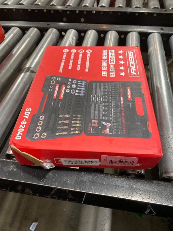 Photo 1 of Thread Repair Thread Chaser Tool Set - 49PCS Thread Cleaner Rethreading Master Kit Metric SAE Bolt Restorer File Nut Rethreader Automotive Wheel Stud Spark Plug Engine Standard Screw Threading UNC UNF