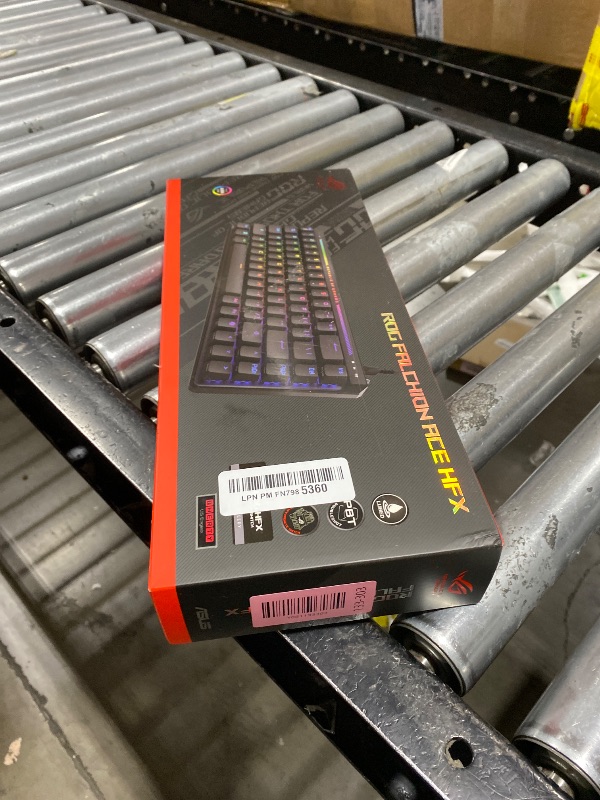 Photo 1 of ASUS ROG Falchion Ace HFX Hall Effect Gaming Keyboard – 65% TKL, Dual USB-C, Magnetic Switches, Rapid Trigger, Speed Tap, 8000 Hz Polling, Touch Panel, Portable, Protective Cover, PBT Keycaps - Black