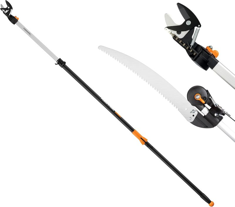 Photo 1 of Fiskars 2-in-1 Extendable Tree Pruner and Pole Saw (Extends 7.9 - 12 feet)