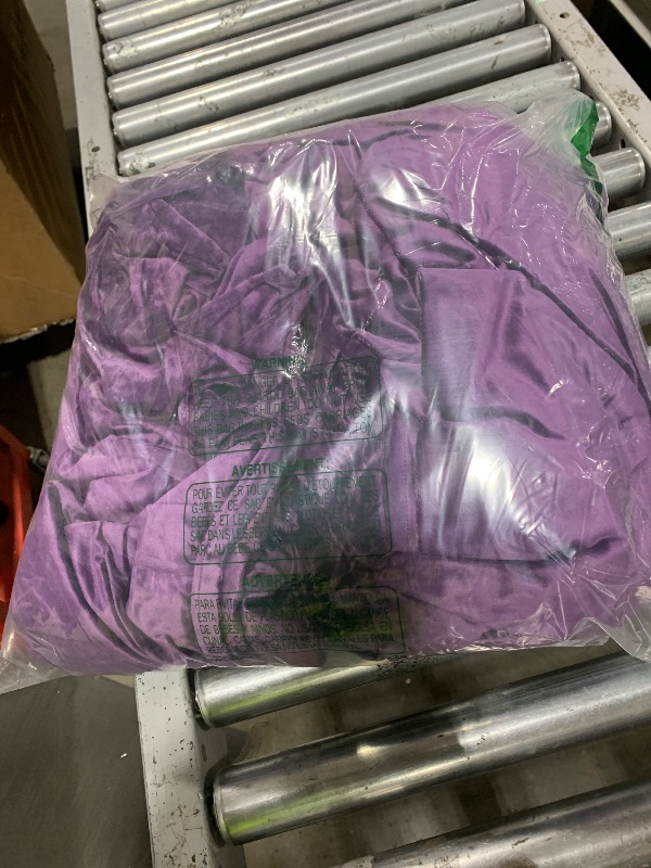 Photo 1 of Great Bay Home Extra Soft Velvet Plush Queen Micro Fleece Sheet Set | Deluxe Microplush Non Pilling Sheets, Deep Pocket | Lavish Sherpa Velvet Luxe Collection (Queen, Purple)