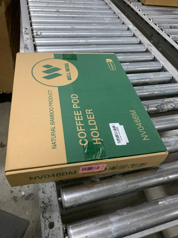 Photo 1 of WELL WENG for Nespresso Vertuo Capsules - Premium Bamboo Coffee Pod Drawer Insert Organizer for Counter (48 Big or 60 Small Pods)-14.84" Wx11.81" Dx1.54" H