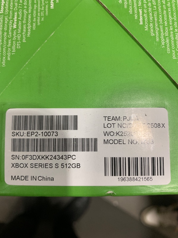 Photo 1 of Xbox Series S - All Digital Gaming Console - 512GB SSD - Includes Wireless Controller - 120FPS (Renewed Premium)