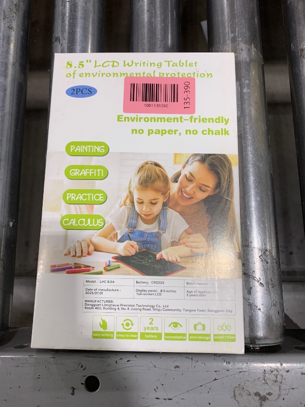 Photo 1 of [2 Pack] Genialba LCD Writing Tablet 8.5-Inch Colorful Doodle Board, Toddler Learning Educational Toys Gifts for 3-8 Years Old Girls and Boys, Electronic Drawing Pad for Kids (Pink&Purple)