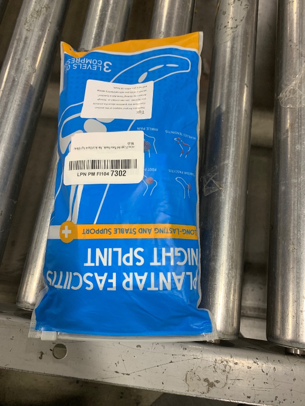 Photo 1 of exhood Upgraded Plantar Fasciitis Night Splint, Adjustable Straps Plantar Fasciitis Relief, Supportive Foot Braces with Arch Cushion for Achilles Tendonitis, Foot Drop & Heel Spur Pain Relief Day & Night (Black)