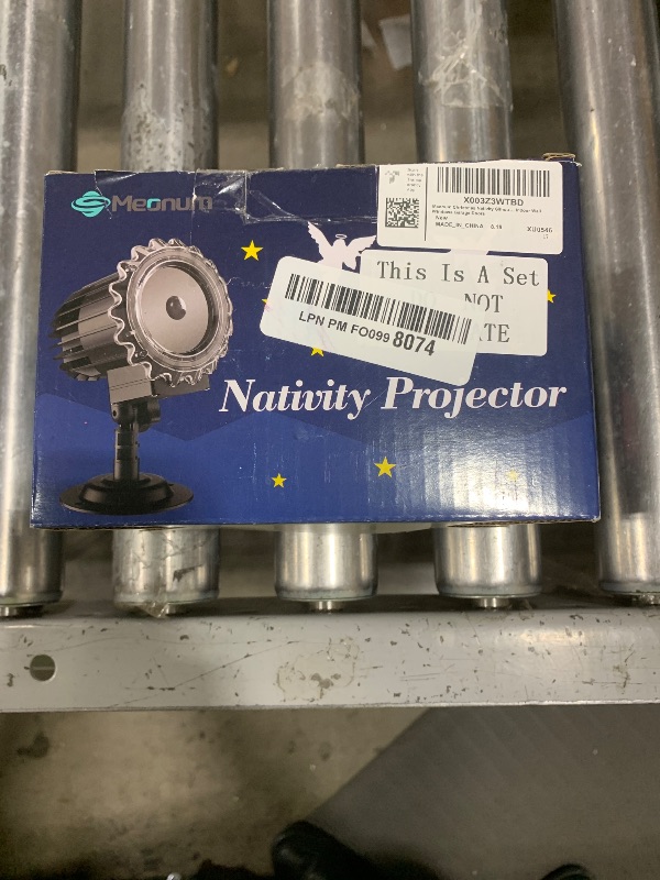 Photo 1 of Meonum Christmas Nativity Scene Projector Lights Outdoor, 2025 Upgrade Waterproof Nativity Silhouette Light Power Supply with Remote Control Scene onto Outdoor Indoor Wall Windows Garage Doors