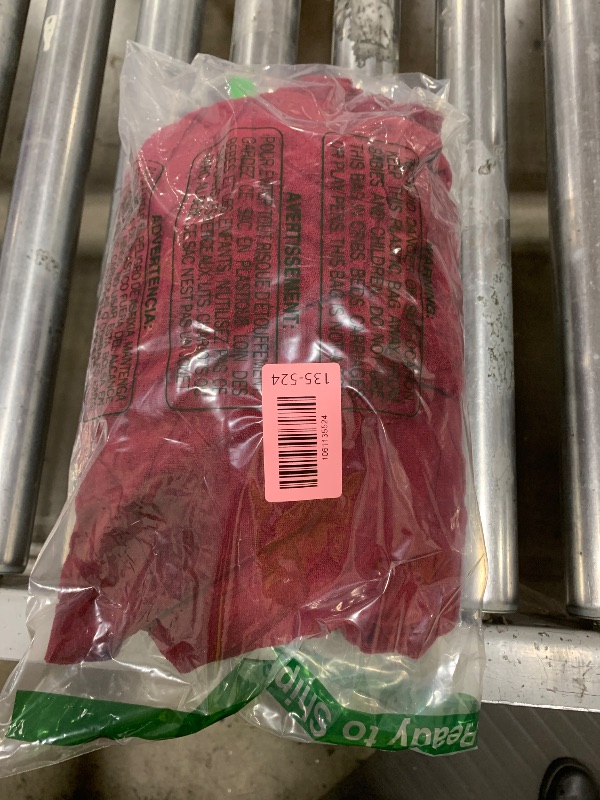 Photo 1 of HFCNMY Ottoman Cover Square-Stretch Water Repellent Ottoman Cover -Thick Square Storage Foot Stool Covers with Elastic Bottom Red X-Large