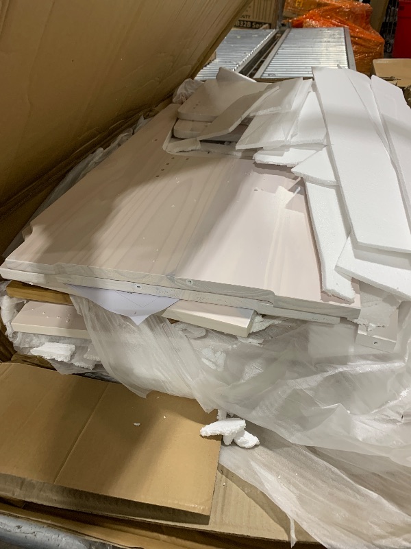 Photo 1 of Cidase Kitchen Breakfast Nook Table Set - Solid Wood Corner Bench Dining Set for 4-6 People, L Shaped Bench for Dinner Room, Space Saving Kitchen Booth Seating with Table for Small Space, White