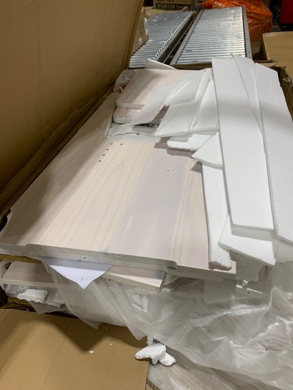 Photo 1 of Cidase Kitchen Breakfast Nook Table Set - Solid Wood Corner Bench Dining Set for 4-6 People, L Shaped Bench for Dinner Room, Space Saving Kitchen Booth Seating with Table for Small Space, White