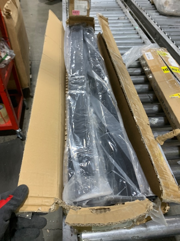 Photo 1 of Muzata 4Pack Black Stair Cable Railing Post 42 Inch for 25-35 Degrees Stair 42"x2"x2" Surface Mount T304 Stainless Steel Cable Railing System Kit Indoor Outdoor with Paper User Guide PS01 BA4L