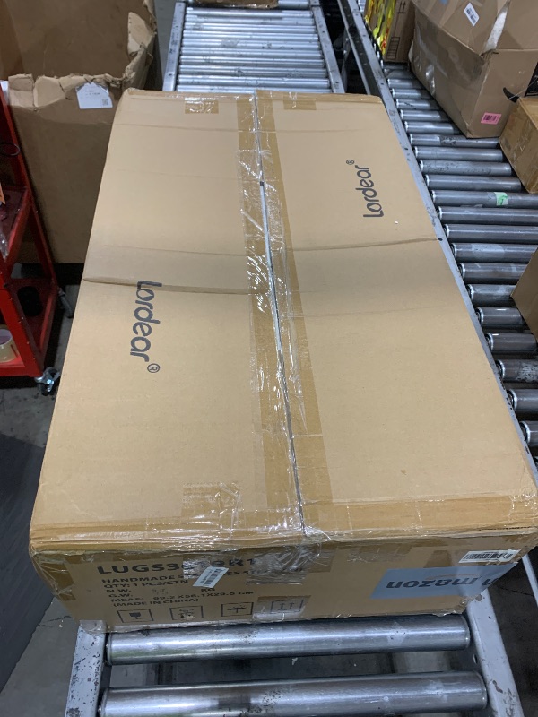 Photo 1 of Lordear Gold Undermount Kitchen Sink 36" x 19" Stainless Steel Sinks 16 Gauge Single Bowl Ledge Workstation Handmade Under Counter Kitchen Sink Basin with Built-In Accessories