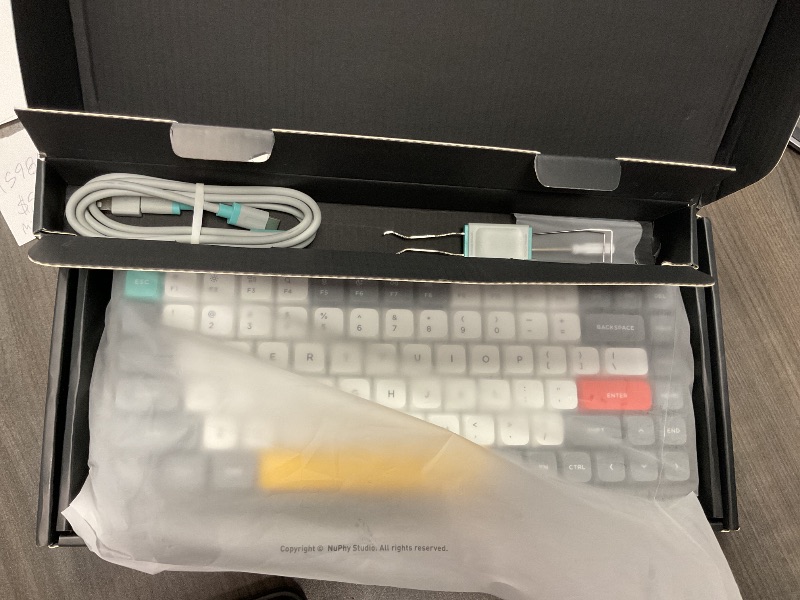 Photo 3 of nuphy Air75 V3 Hot Swappable Wireless Mechanical Keyboard, 84 Keys 75% Custom Low Profile Keyboard with Knob, RGB Backlit, Gasket Mounted, Support Bluetooth/2.4GHz/USB-C,Black-Blush Nano