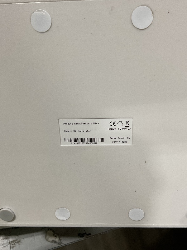 Photo 1 of Language Translator Device with 7 Inch Dual Touchscreen, 2 Way Voice Portable Translator Device with 121 Languages, Wired Desk Translation Device with Pickup Remote for Business