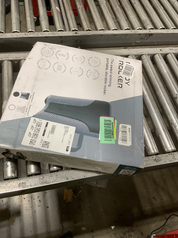 Photo 1 of READY ROCKER Deluxe Slate | Adjustable Ergonomic Portable Rocker | Back Pain Relief & Relaxation | Black Rocker & Deluxe Cover | Back & Lumbar Support for Chair | Lightweight & Portable | 3.0 Model