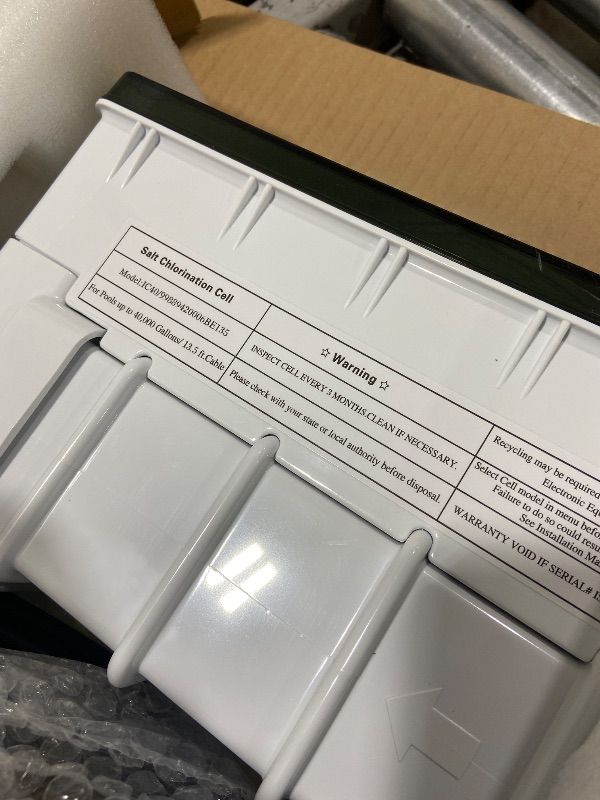 Photo 1 of 520555 Salt Water Pool Chlorinator System Compatible with Pentair IC40 Salt Chlorine Generator. Salt Chlorine Generator Systems up to 40000 gallons Swimming Pools EC-520555