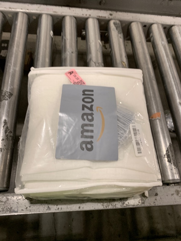 Photo 1 of Ftinala Off White Sheer 105 Inch Curtains & Drapes Long 2 Panels, Thin Textured Linen Look Sheers for Living Room, Rustic See Through Window Decor, Pinch Pleat Sliding Glass Door Curtain Ceiling